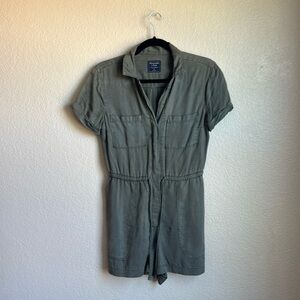 Abercrombie and Fitch Olive Green Romper